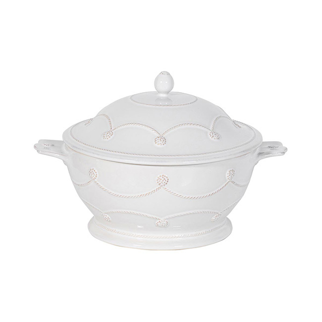 Juliska Berry & Thread Casserole with Lid | Whitewash