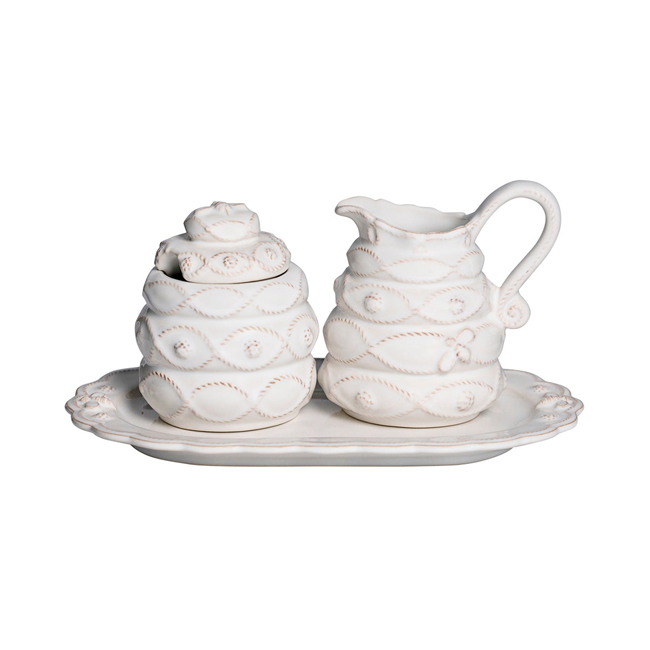 Juliska Jardins Du Monde Creamer/Sugar Set | Whitewash