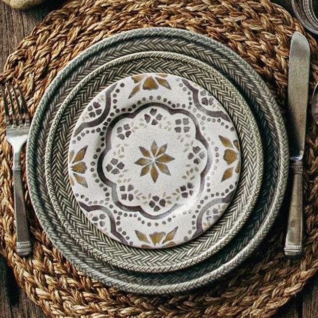 Juliska Iberian Side/Cocktail Plate | Sand - Place Setting