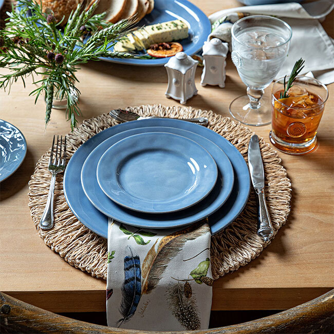 Juliska Puro Dinner Plate - Chambray - Place Setting