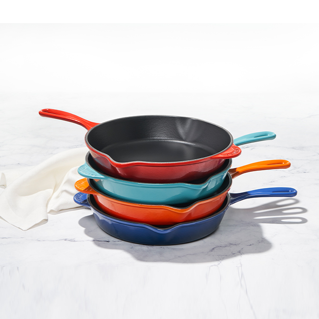 Le Creuset Classic 9 inch Enameled Cast Iron Skillets