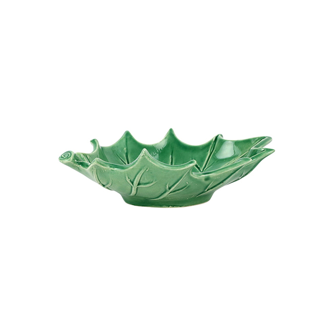 Vietri Lastra Evergreen Figural Holly Small Bowl