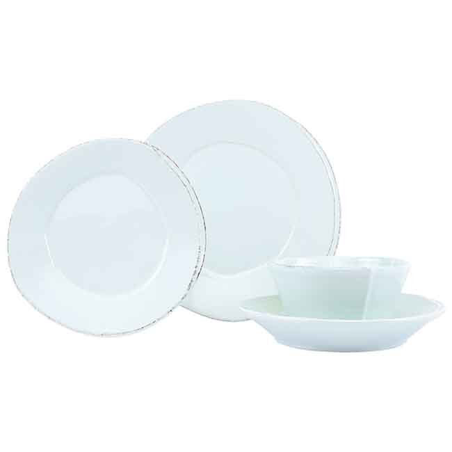 Vietri Lastra 4-Piece Place Setting - Aqua