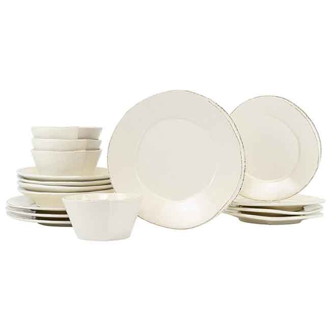 Lastra Sixteen-Piece Place Setting - Linen