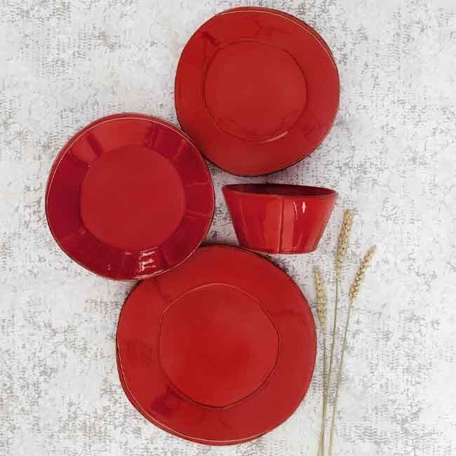 Vietri Lastra 4-Piece Place Setting | Red