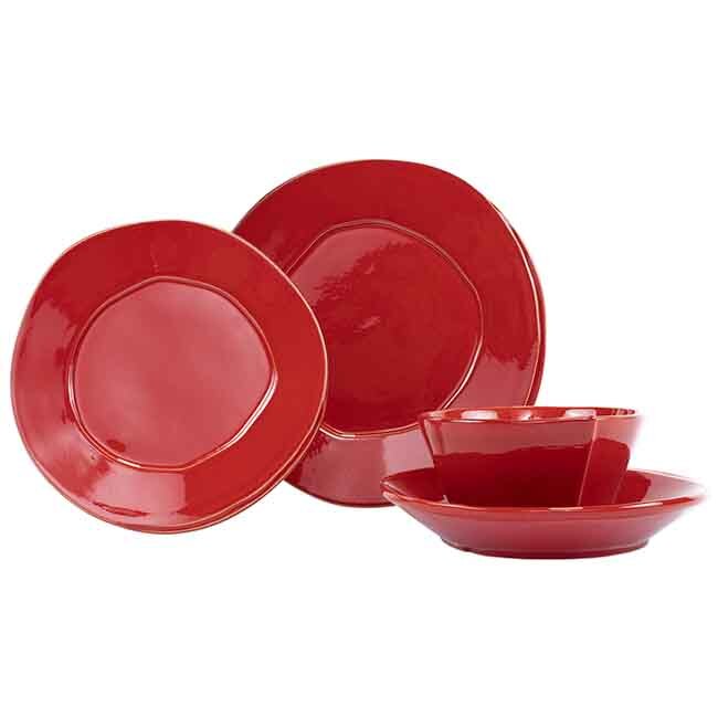 Vietri Lastra 4-Piece Place Setting | Red