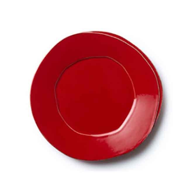 Vietri Lastra European Dinner Plate - Red