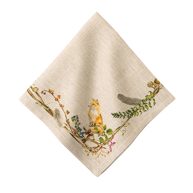 Juliska Forest Walk Napkin with Animals | Multi