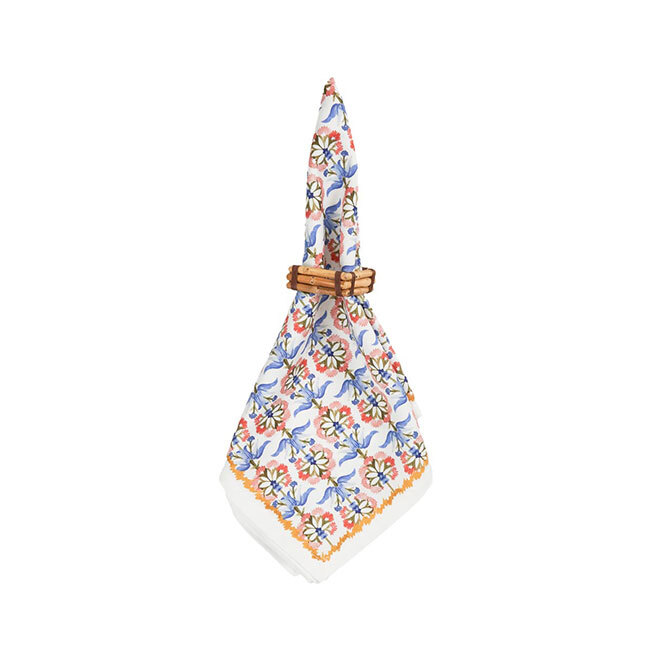 Juliska Emilie Chambray Napkin w/Napkin Ring