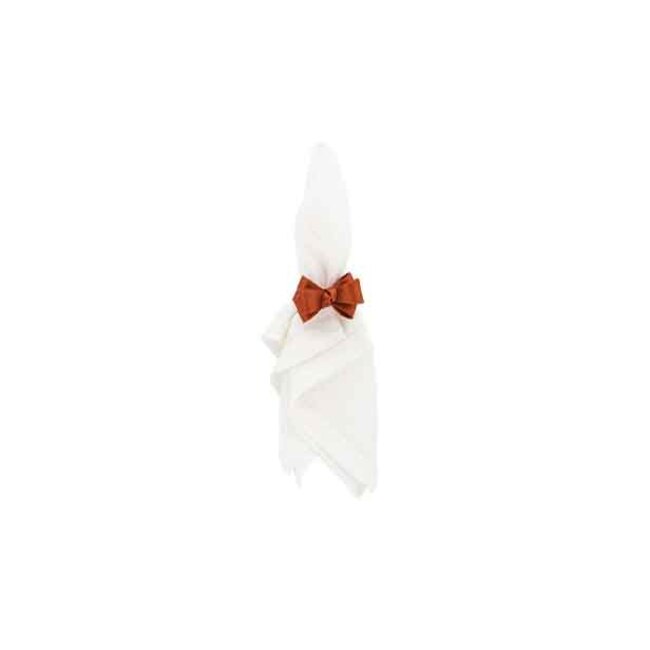 Juliska Tuxedo Pumpkin Napkin Ring w/White Napkin