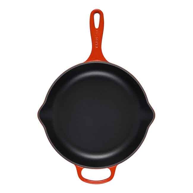 Le Creuset Signature 11.75 Inch Cast Iron Round Skillet Top View