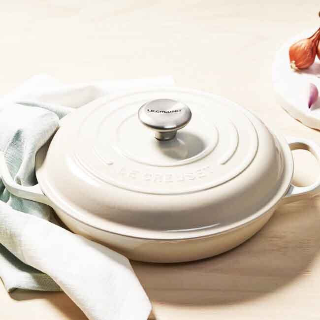 Le Creuset Signature 3.5 Qt. Braiser | White