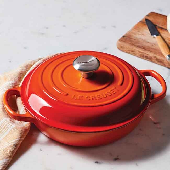 Le Creuset Signature 5 Qt. Braiser | Flame