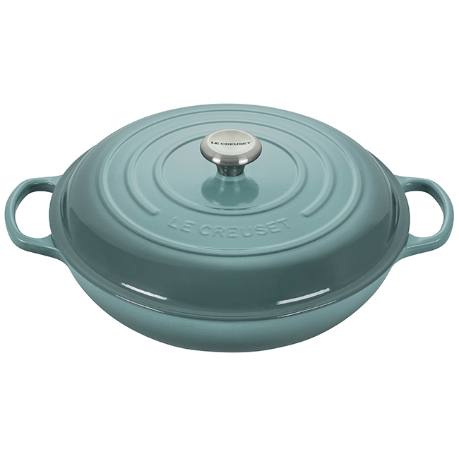 Le Creuset Signature 5 Qt. Braiser | Sea Salt