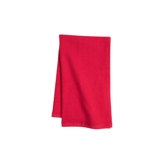 KAF Wave Dishtowel in Cherry Red