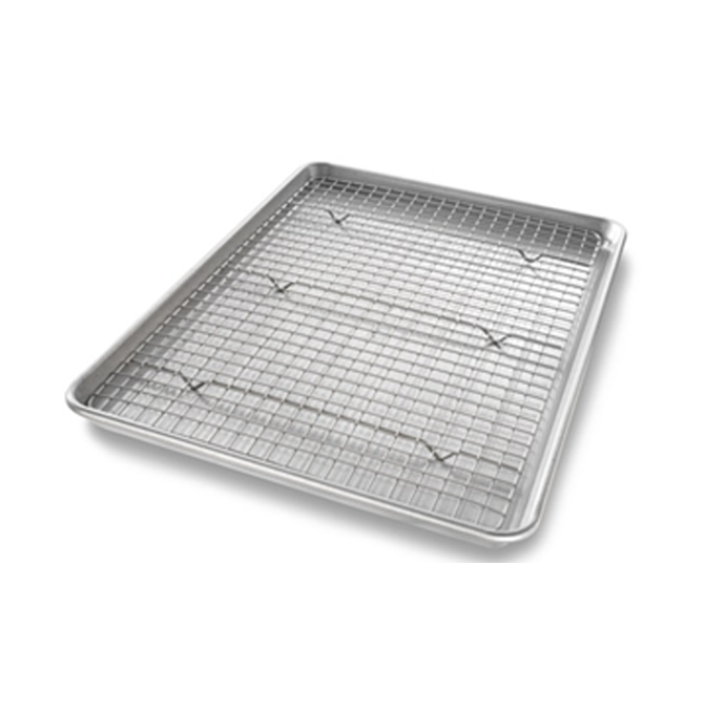 USA Pan Commercial Half Baking Sheet Rack Set