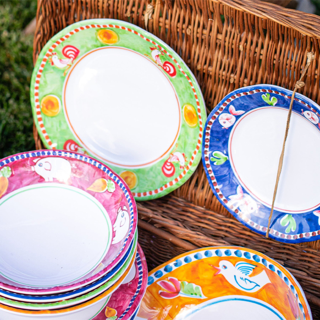 Vietri Campagna Melamine Salad Plate | Porco lifestyle