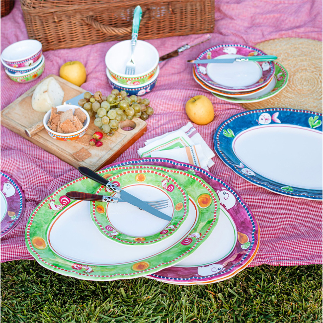 Vietri Campagna Melamine Salad Plate | Gallina