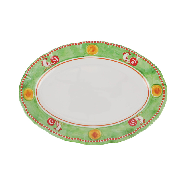 Vietri Campagna Melamine Oval Platter | Gallina