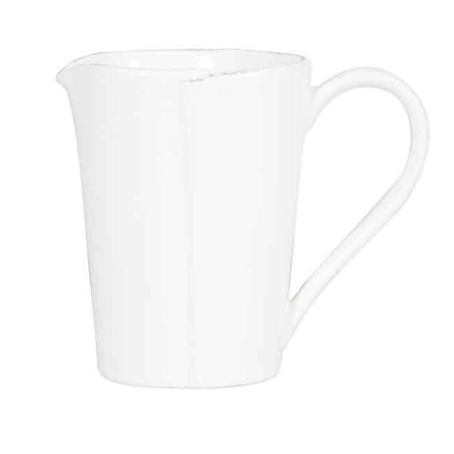 Vietri Melamine Lastra Pitcher - White