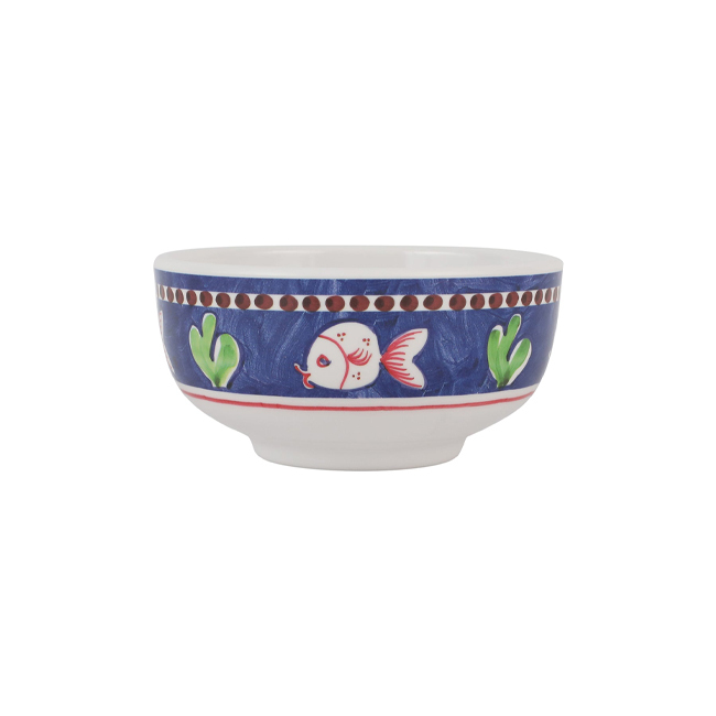 Vietri Campagna Melamine Cereal Bowl | Pesce - side