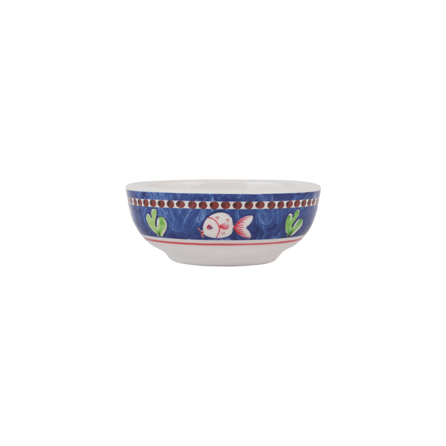 Vietri Campagna Melamine Olive Oil Bowl | Pesce - side