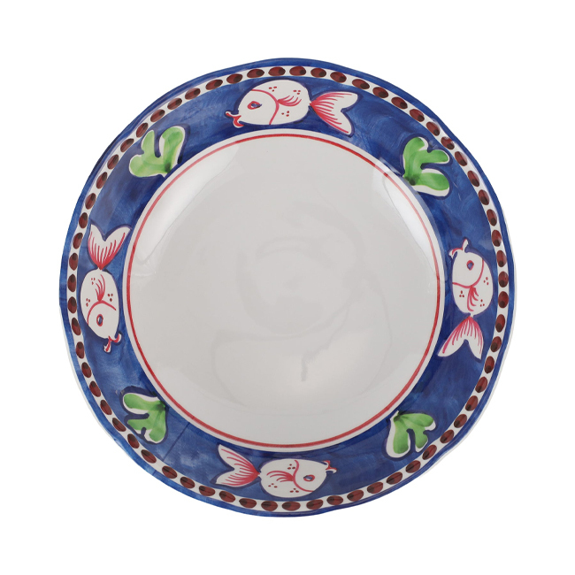 Vietri Campagna Melamine Serving Bowl | Pesce - top