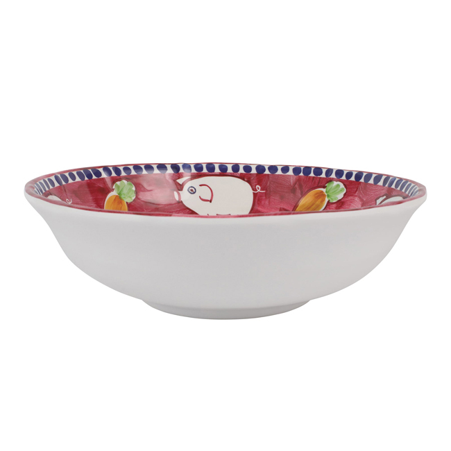 Vietri Campagna Melamine Serving Bowl | Porco - side