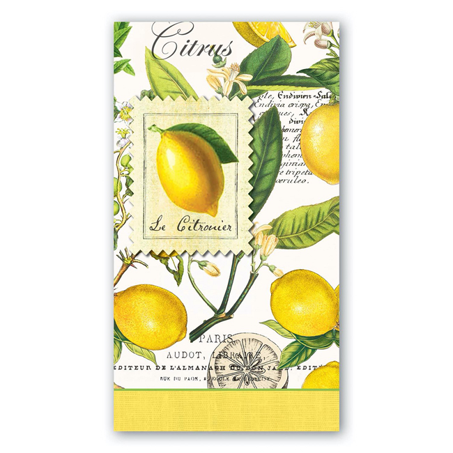 Michel Design Works Lemon Basil Hostess Napkins