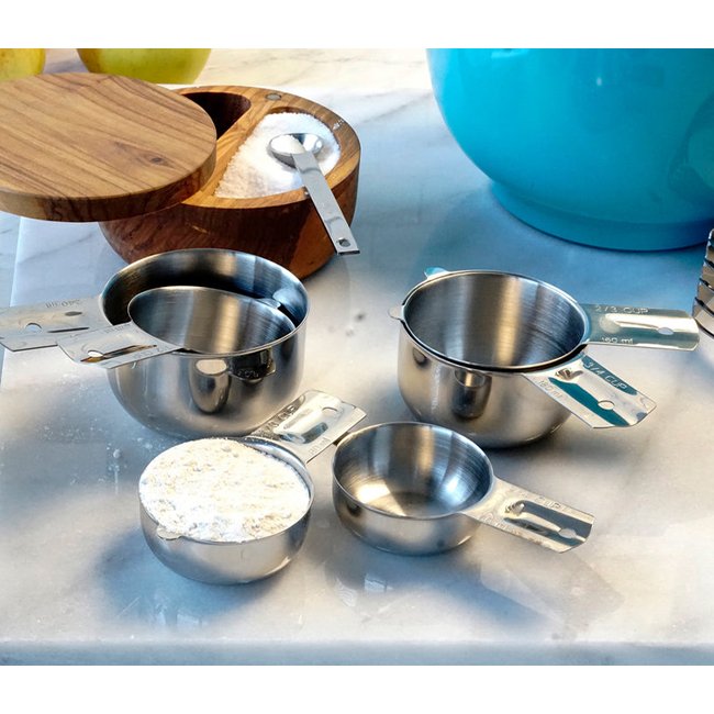 RSVP Stainless Steel Nesting Measuring Cup Set of 6