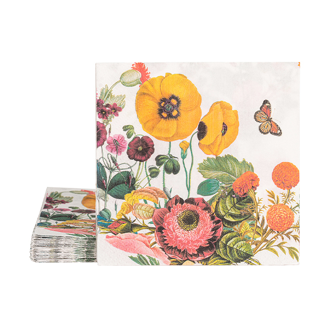 Juliska Field of Flowers Luncheon Paper Napkin - Multi | Set of 20