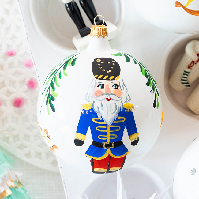 Vietri Nutcrackers Blue Nutcracker Ornament