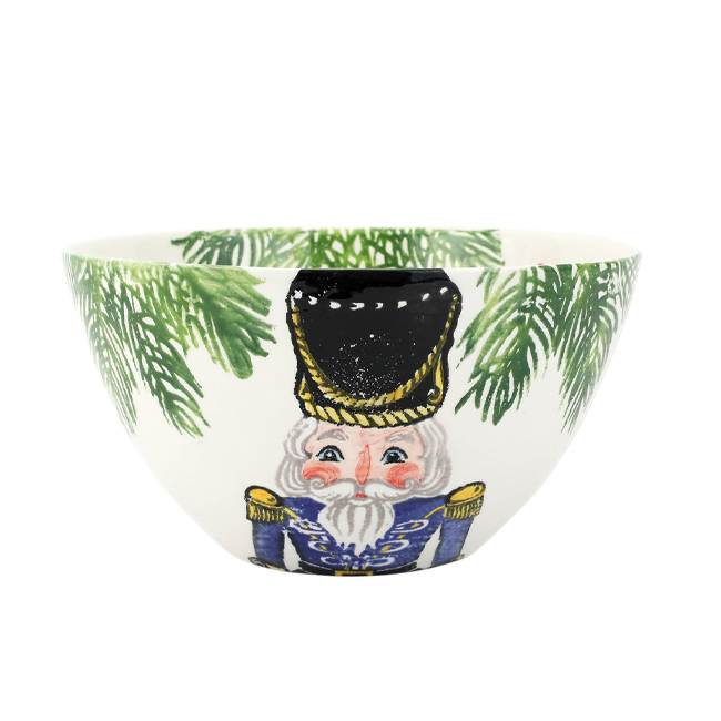 Vietri Nutcrackers Deep Serving Bowl