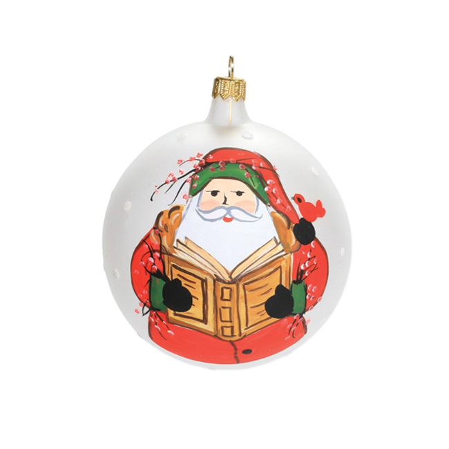 Vietri Old St. Nick Reading Ornament