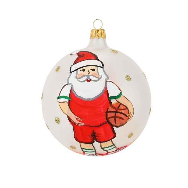 Vietri Old St. Nick Basketball Ornament