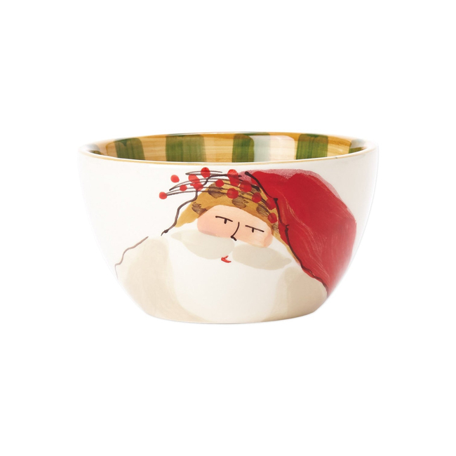 Vietri Old St. Nick Cereal Bowl | Animal Hat