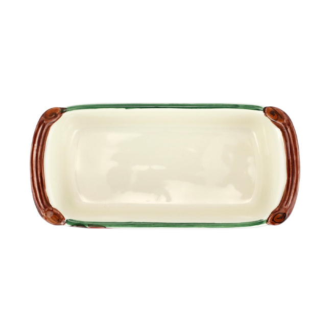 Vietri Old St. Nick Loaf Pan - Top