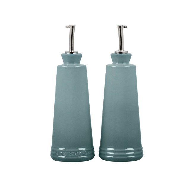 Le Creuset Signature Oil and Vinegar Set | Sea Salt