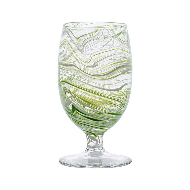 Juliska Puro Marbled Goblet | Green