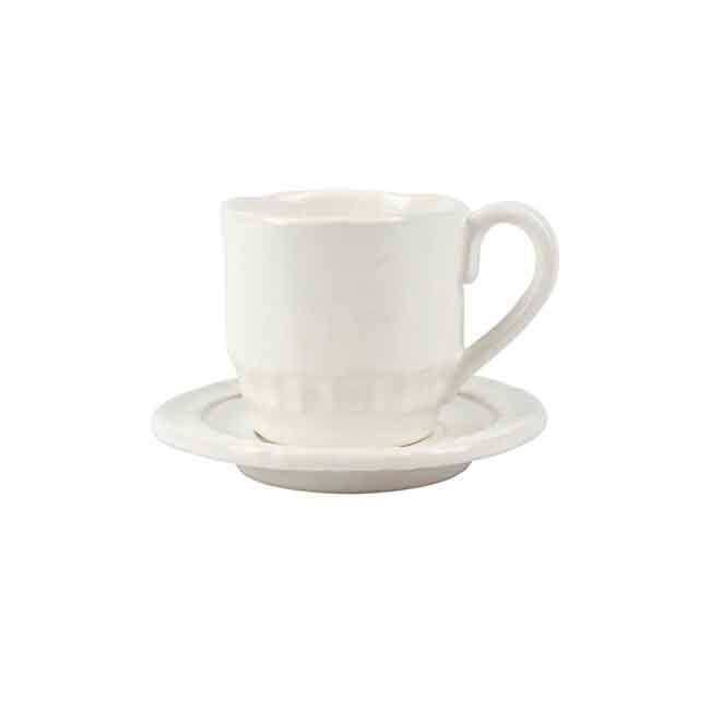 Vietri Pietra Serena Espresso Cup & Saucer