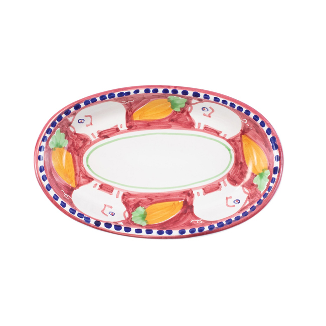 Vietri Campagna Small Oval Tray - Porco