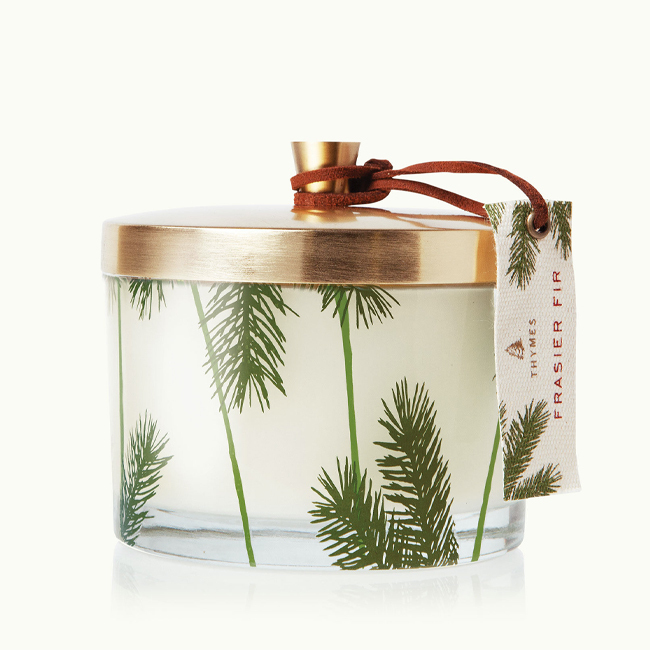 THYMES Frasier Fir Pine Needle 3-Wick Candle