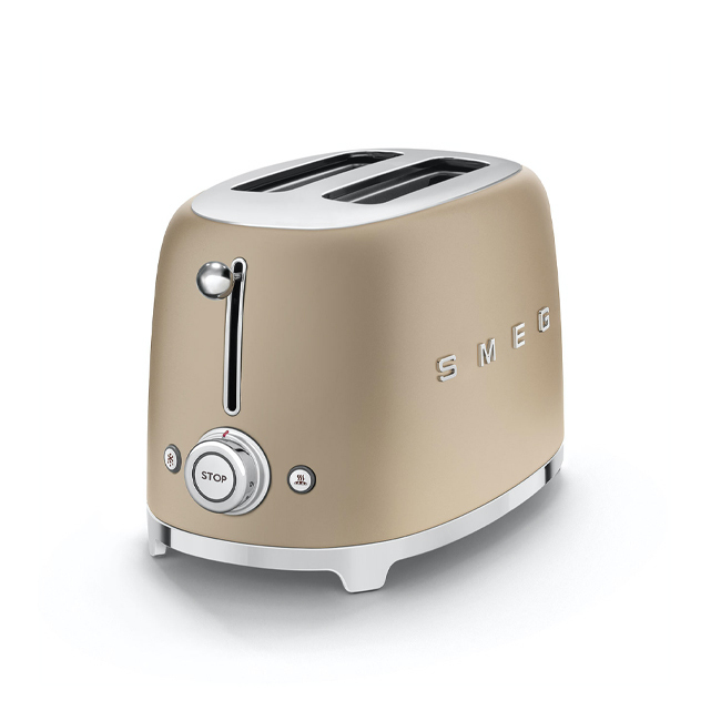 Smeg 2-Slice Toaster | Champagne