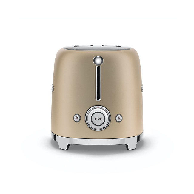 Smeg 2-Slice Toaster | Champagne