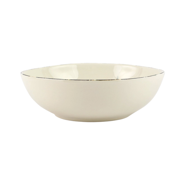 Vietri Wildlife Geese Medium Serving Bowl - Side